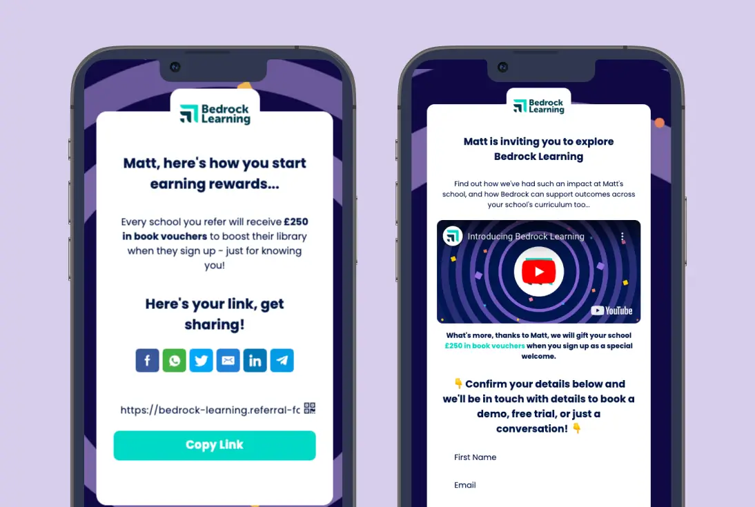 Bedrock referral program