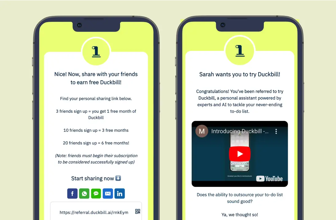 Duckbill referral program